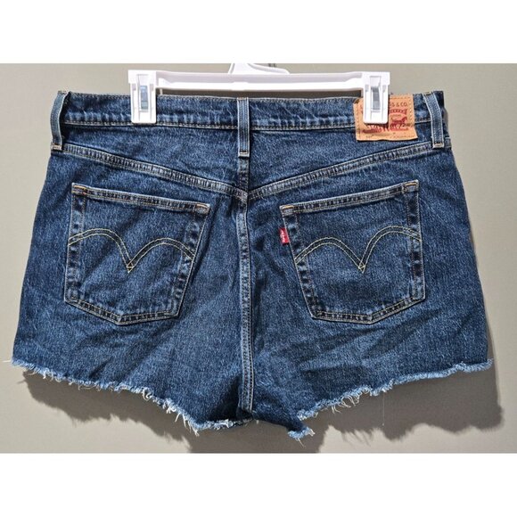 Levi's 501 Original Fit Personal Pair High Rise Distressed Shorts -- Size 33 - Picture 4 of 7